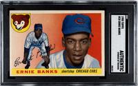 A 1955 Topps Ernie Banks Baseball Card No. 28 (SGC AUTHENTIC)
