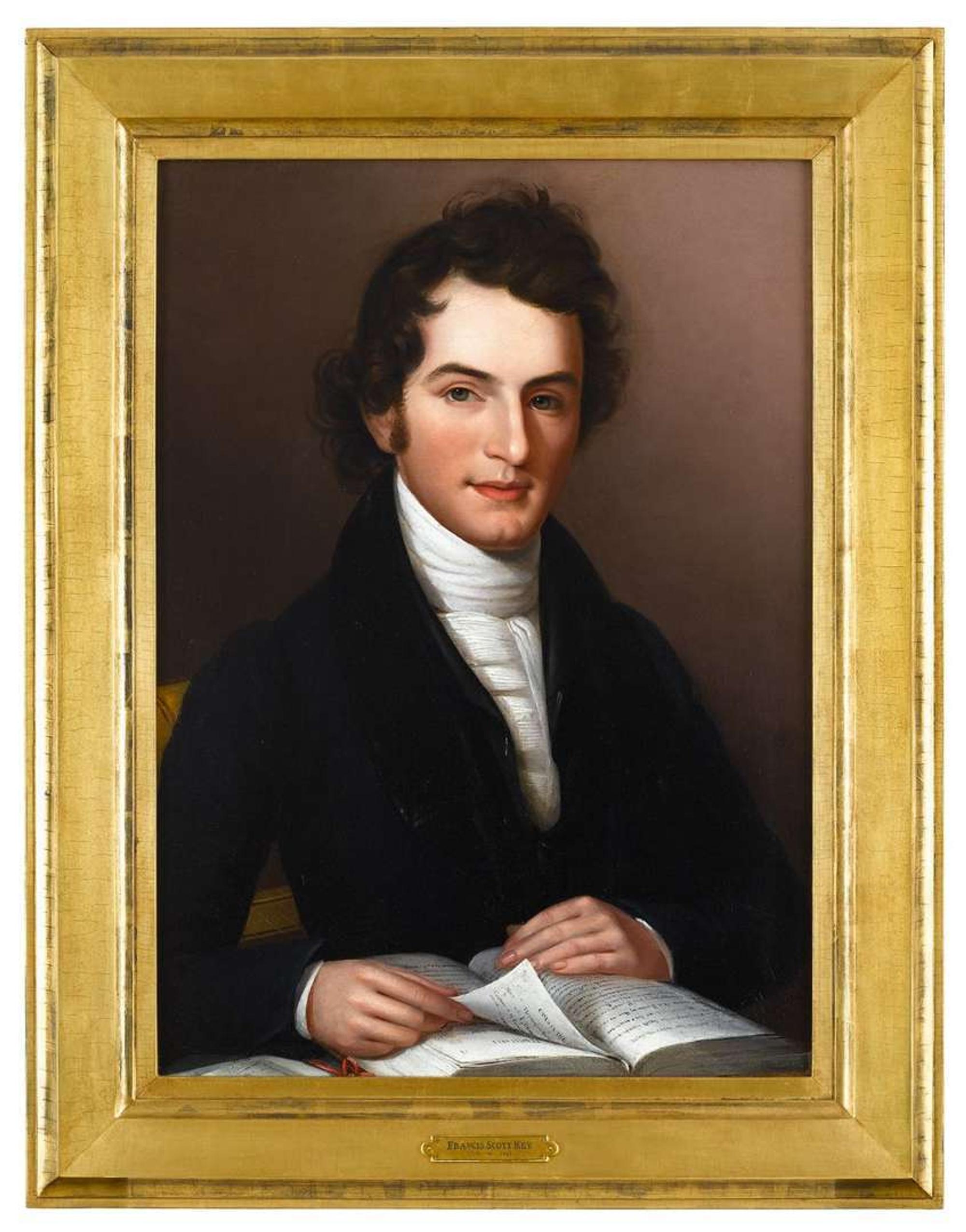 In the manner of Rembrandt Peale (1778-1860) portrait of francis scott key (1779-1843)