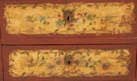 A Venetian Style Painted Slant Front Desk
