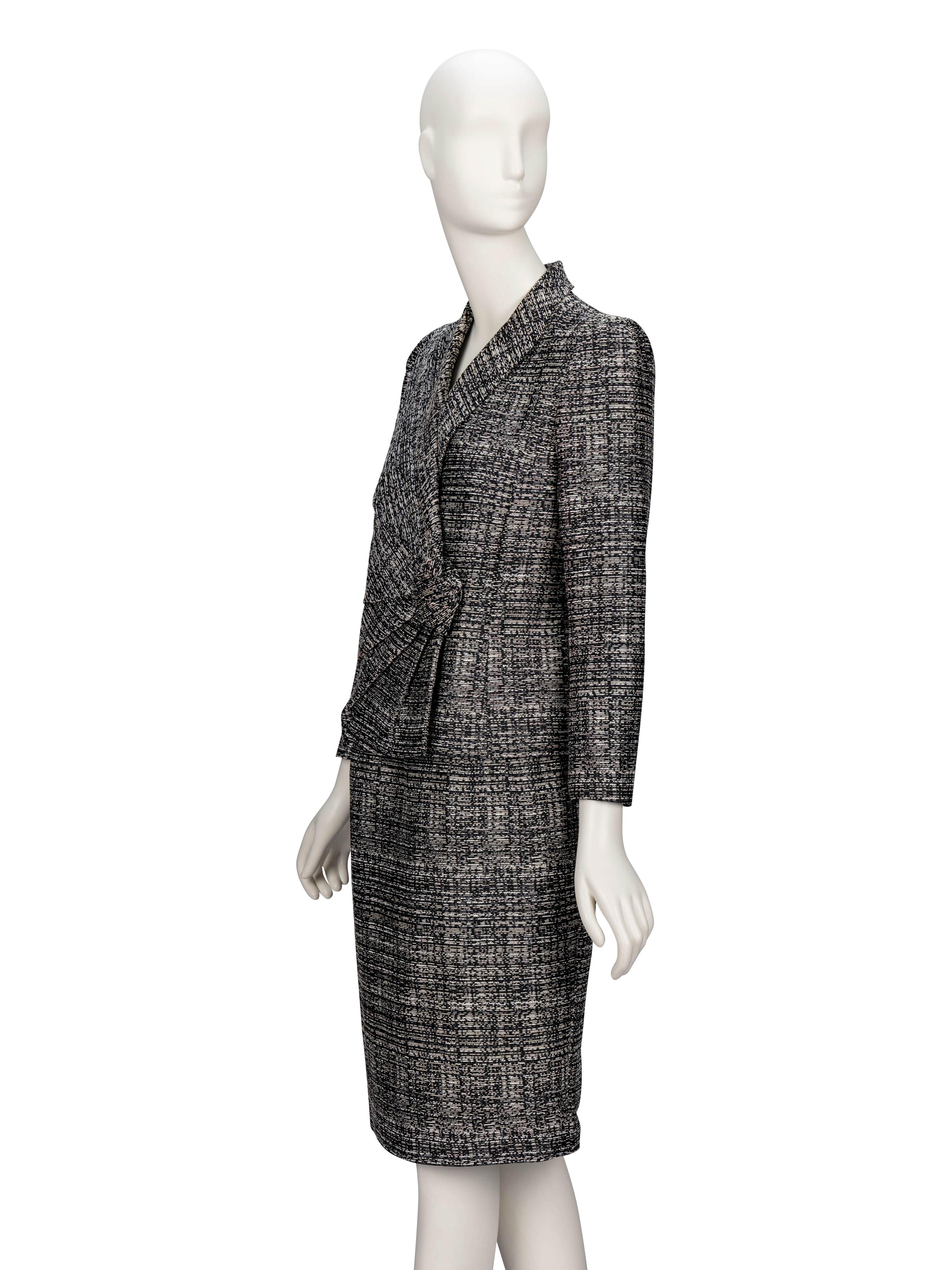 Valentino, Bouclé Tweed Skirt Suit
