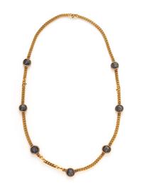 BULGARI, YELLOW GOLD AND ANCIENT COIN 'MONETE' CONVERTIBLE NECKLACE