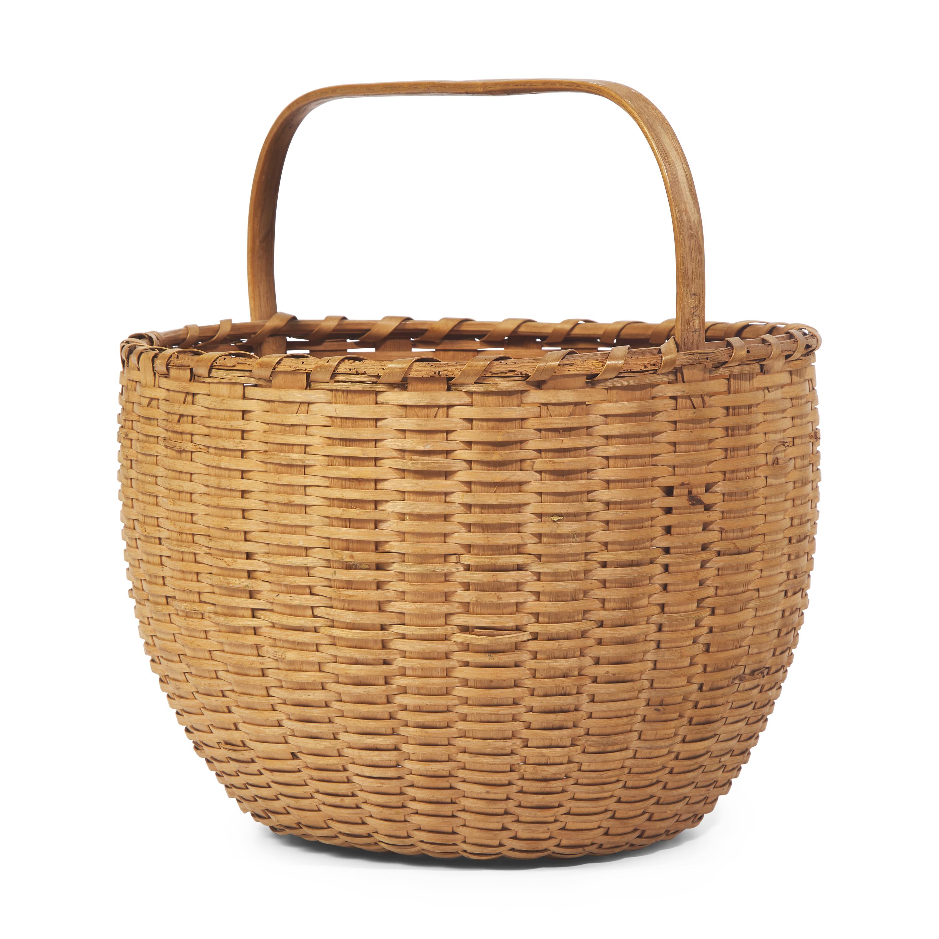 Two Shaker Utility Baskets: A Gathering and Laundry Basket