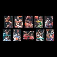 A 1994-95 Skybox Emotion Ntense Basketball Card Insert Set Including Michael Jordan