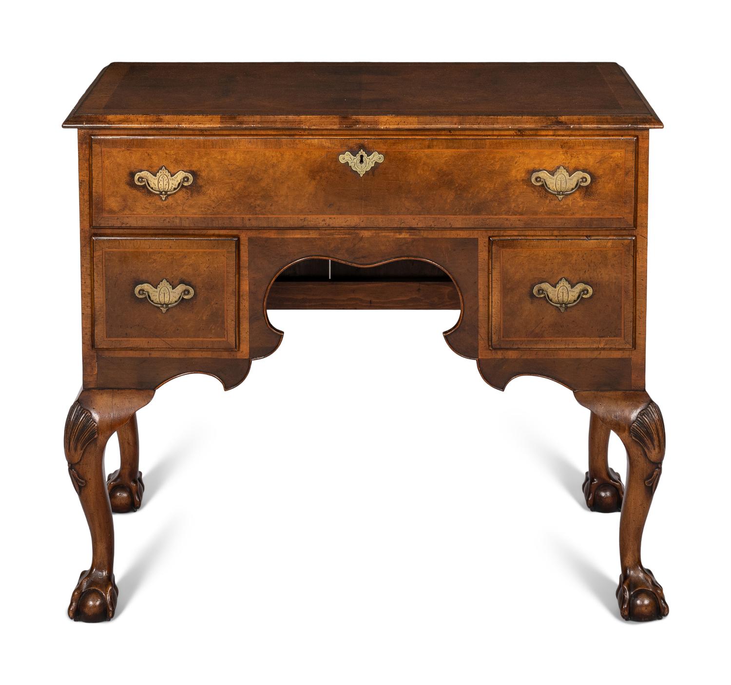 A George II Style Walnut Dressing Table