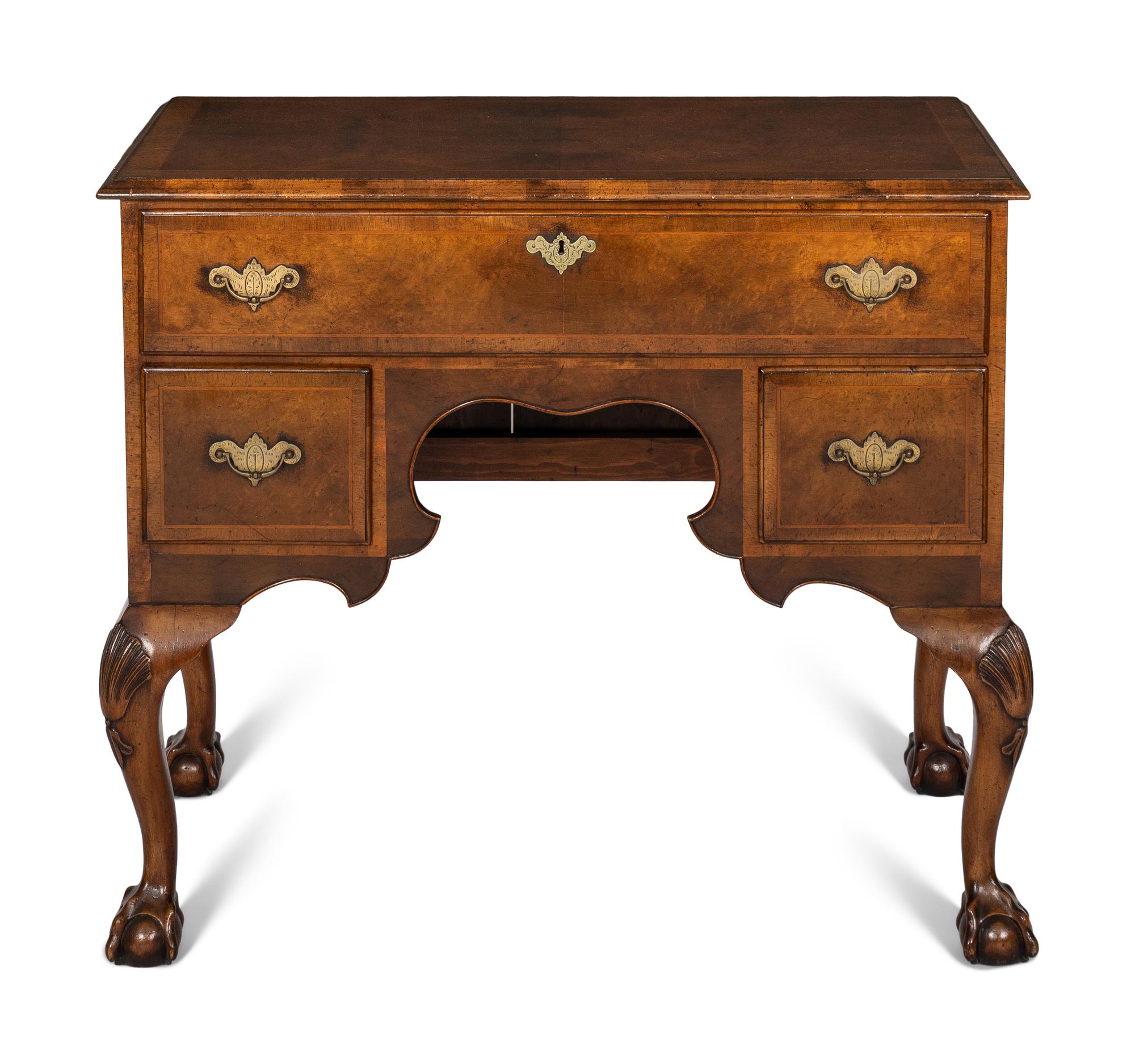 A George II Style Walnut Dressing Table