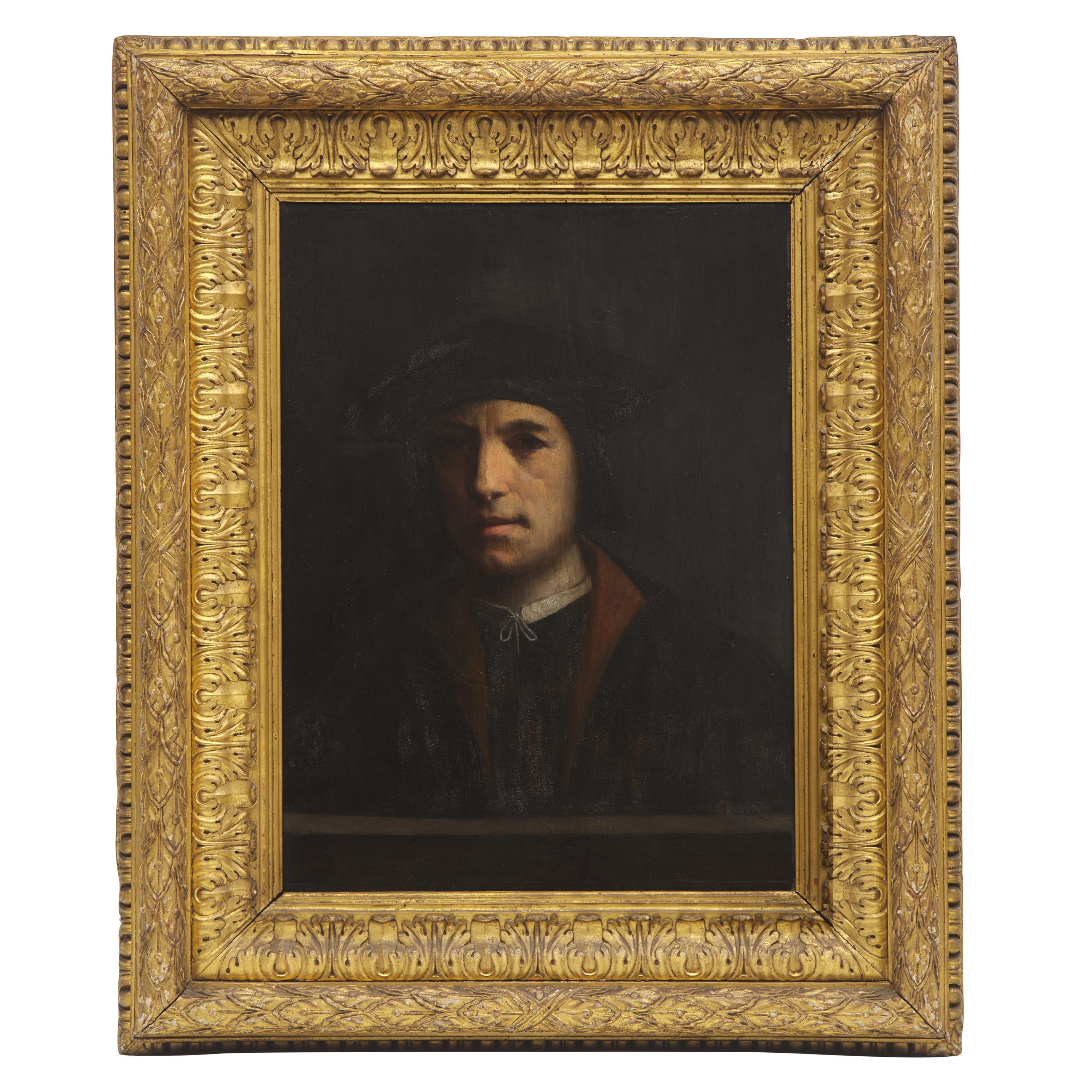 Dosso Dossi (Italian, born c. 1486-1542) — Portrait of a Man in a Black Beretta