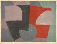 Composition Grise, Rouge et Verte , 1954