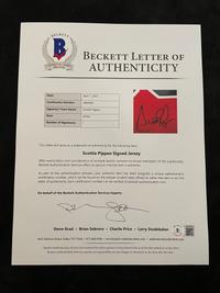 A Group of Scottie Pippen and Dennis Rodman Signed Autograph 1990s Chicago Bulls Jerseys (Beckett Authentication Services Letters BAS Certified),