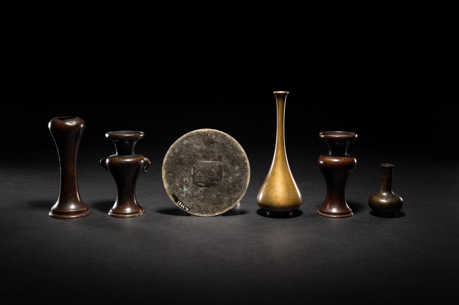 Six Japanese Bronze Articles