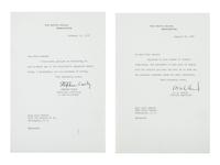 ROOSEVELT, Franklin D. (1882-1945). A group of 8 items, highlighted by 2 signed checks.