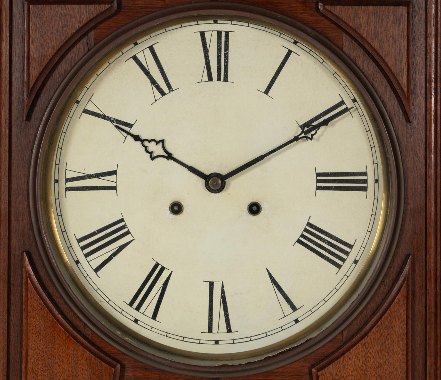 An American Hanging Bank Calendar Clock