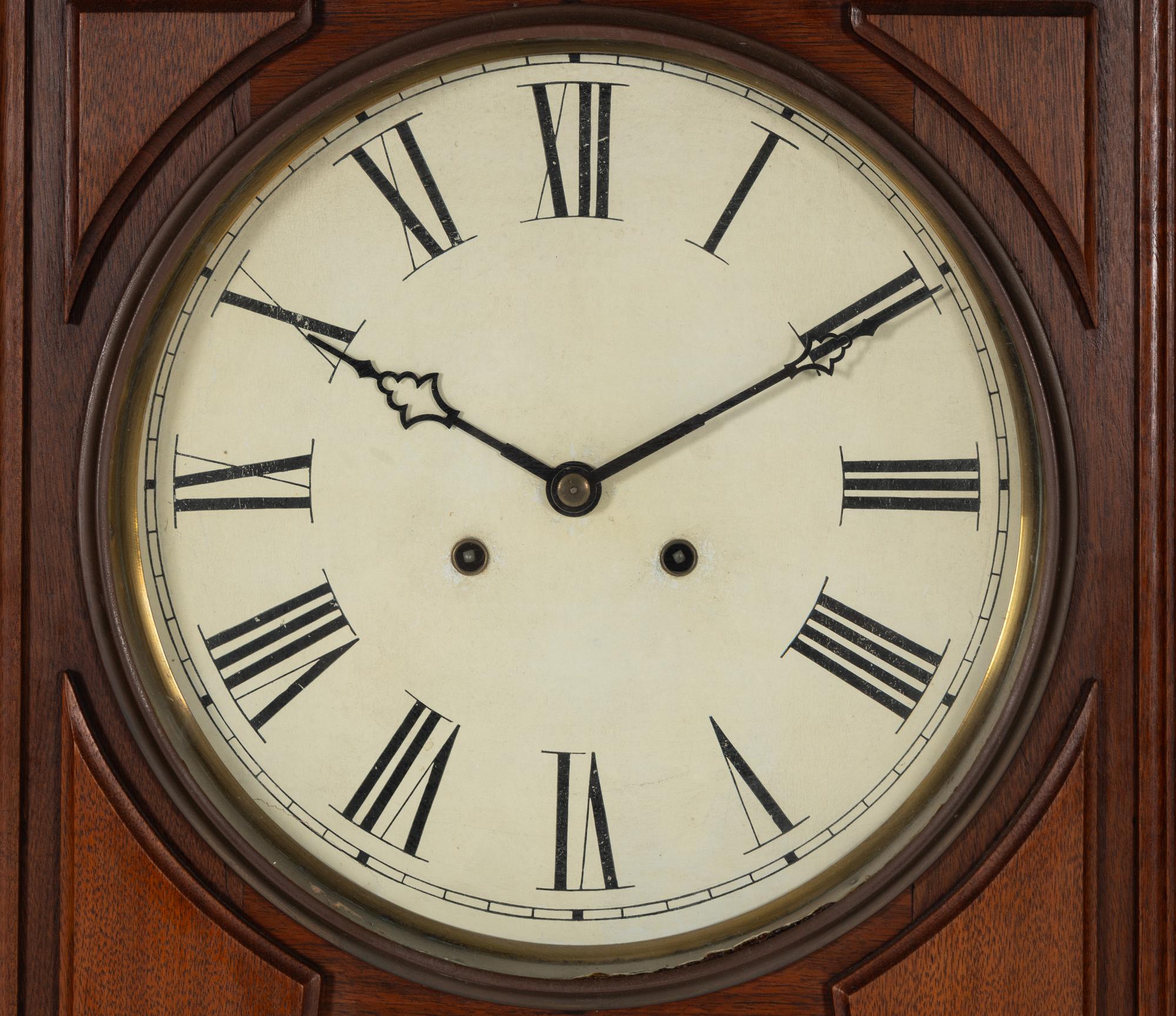 An American Hanging Bank Calendar Clock