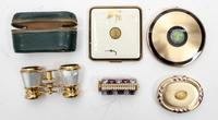 A Collection of Five Decorative Articles Diameter of largest 4 inches.