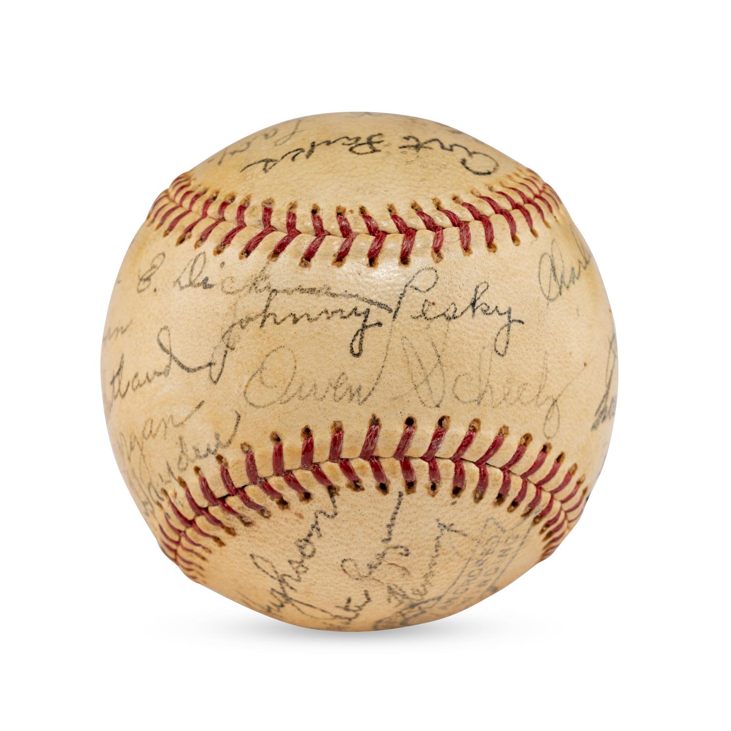 A 1941 Louisville Colonels Team Signed Autograph Baseball