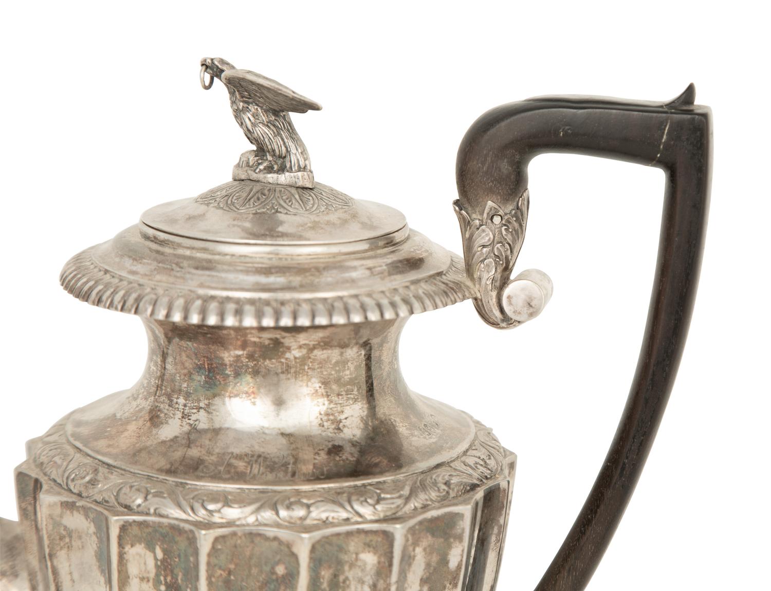 A Danish Silver Coffee Pot