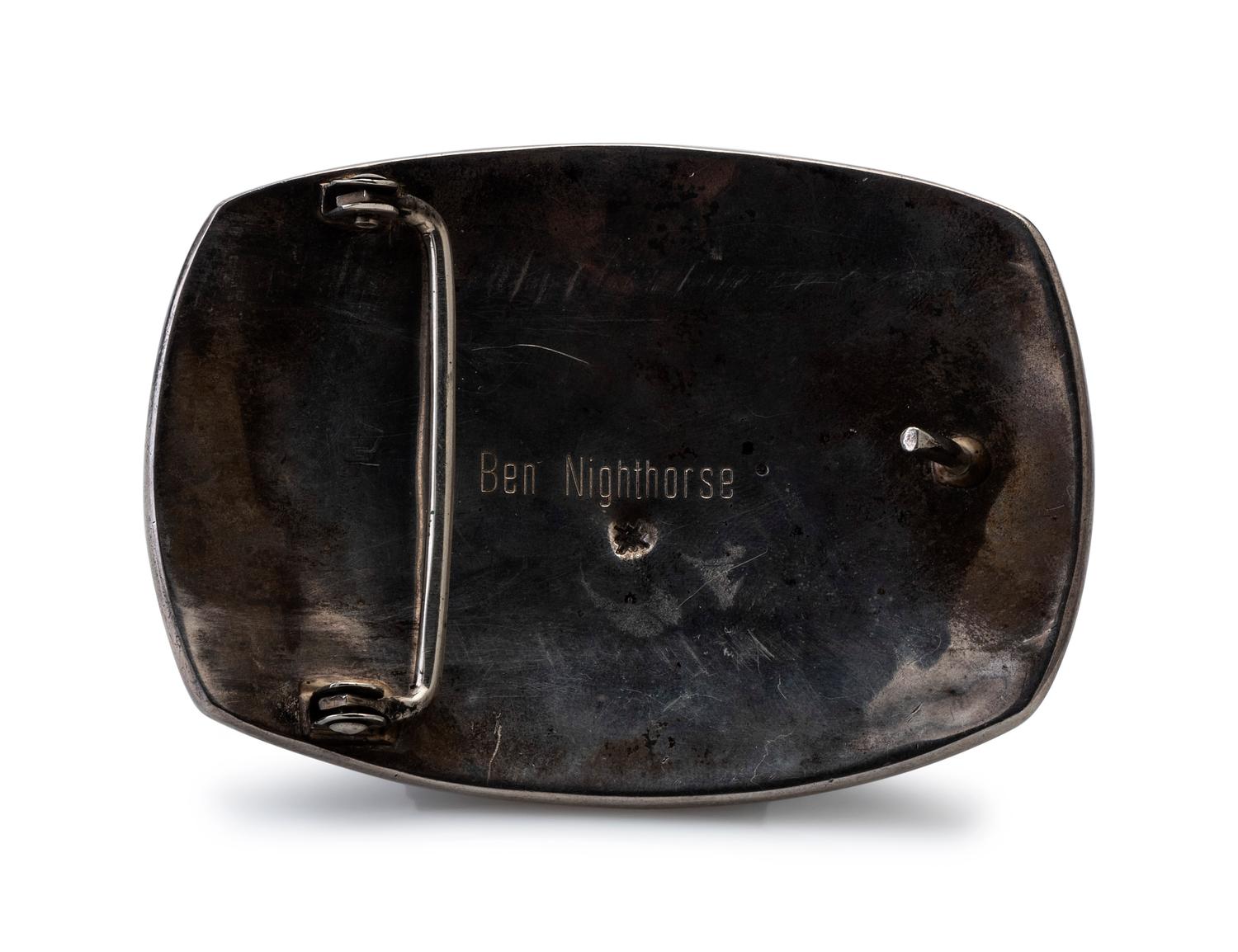 Silver Petroglyph Belt Buckle