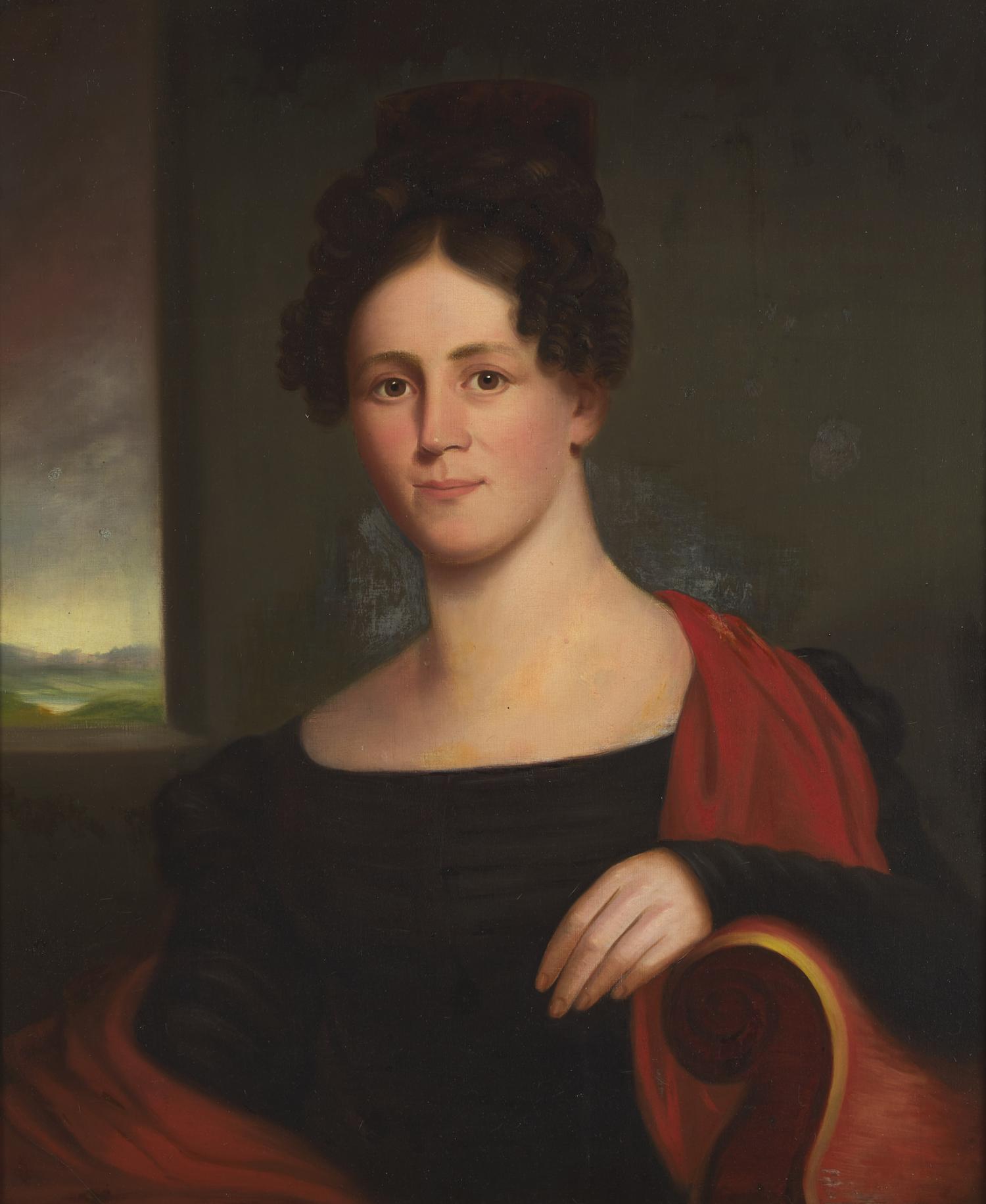 American School 19th Century, A Pair of Portraits: Mr. Andrew Byerly (1782-1827) and Mrs. Susan Wagner Byerly (1789-1857) of Philadelphia, Pennsylvania