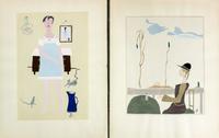 Hilla Rebay von Ehrenwiesen, (American, 1890-1967), a portfolio of 8 color pochoirs