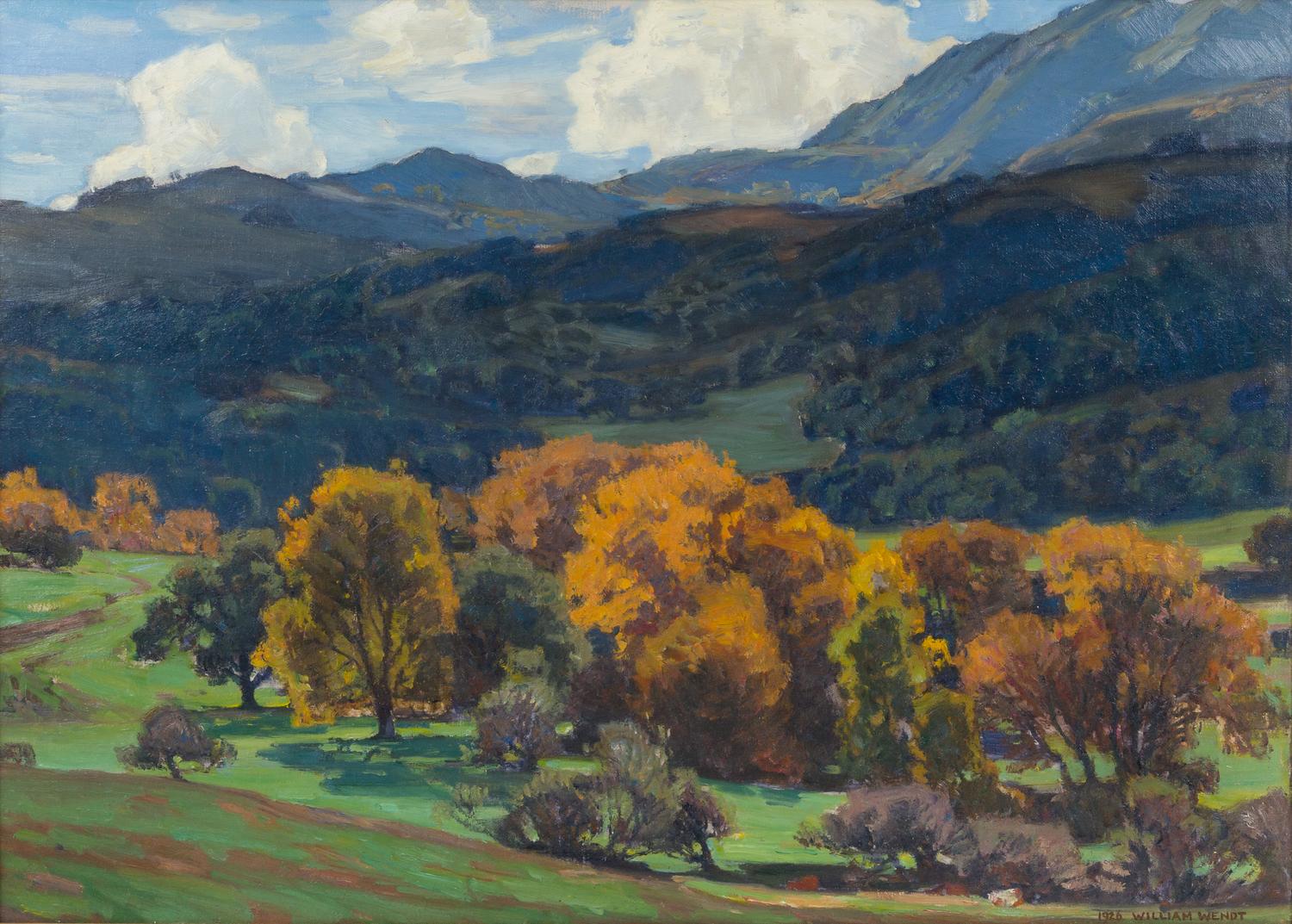 William Wendt, (American, 1865-1946), California Landscape, 1926
