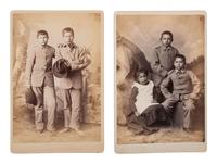 CHOATE, John N. (1848-1902), photographer. 2 cabinet cards of students at Carlisle School.