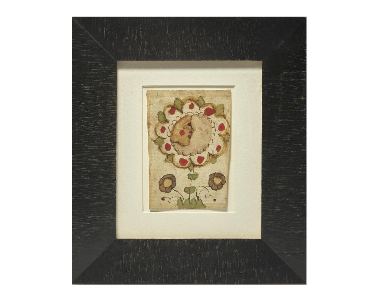 A Fraktur Drawing, Johann Jacob Friedrich Krebs (c. 1749-1815)