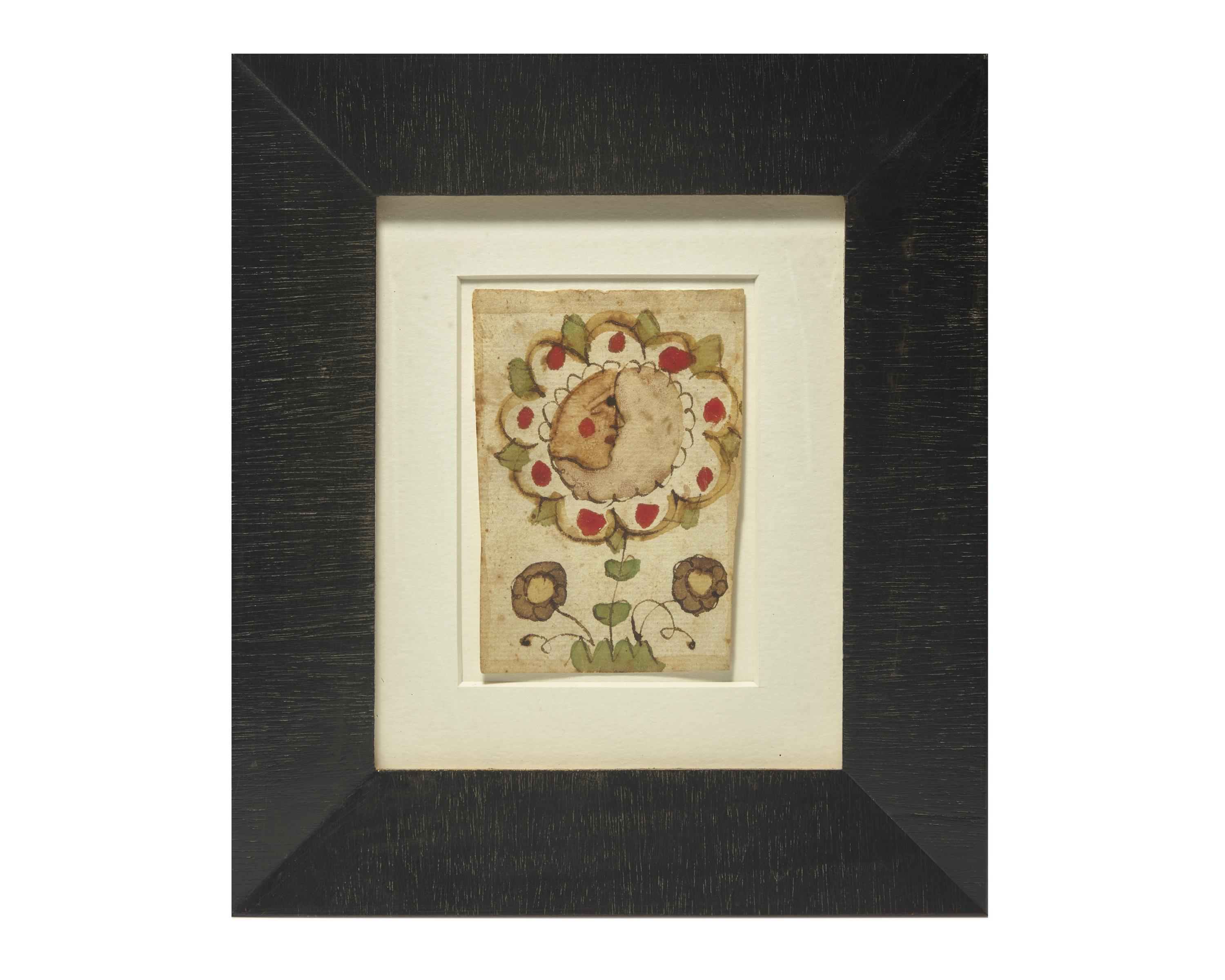 A Fraktur Drawing, Johann Jacob Friedrich Krebs (c. 1749-1815)