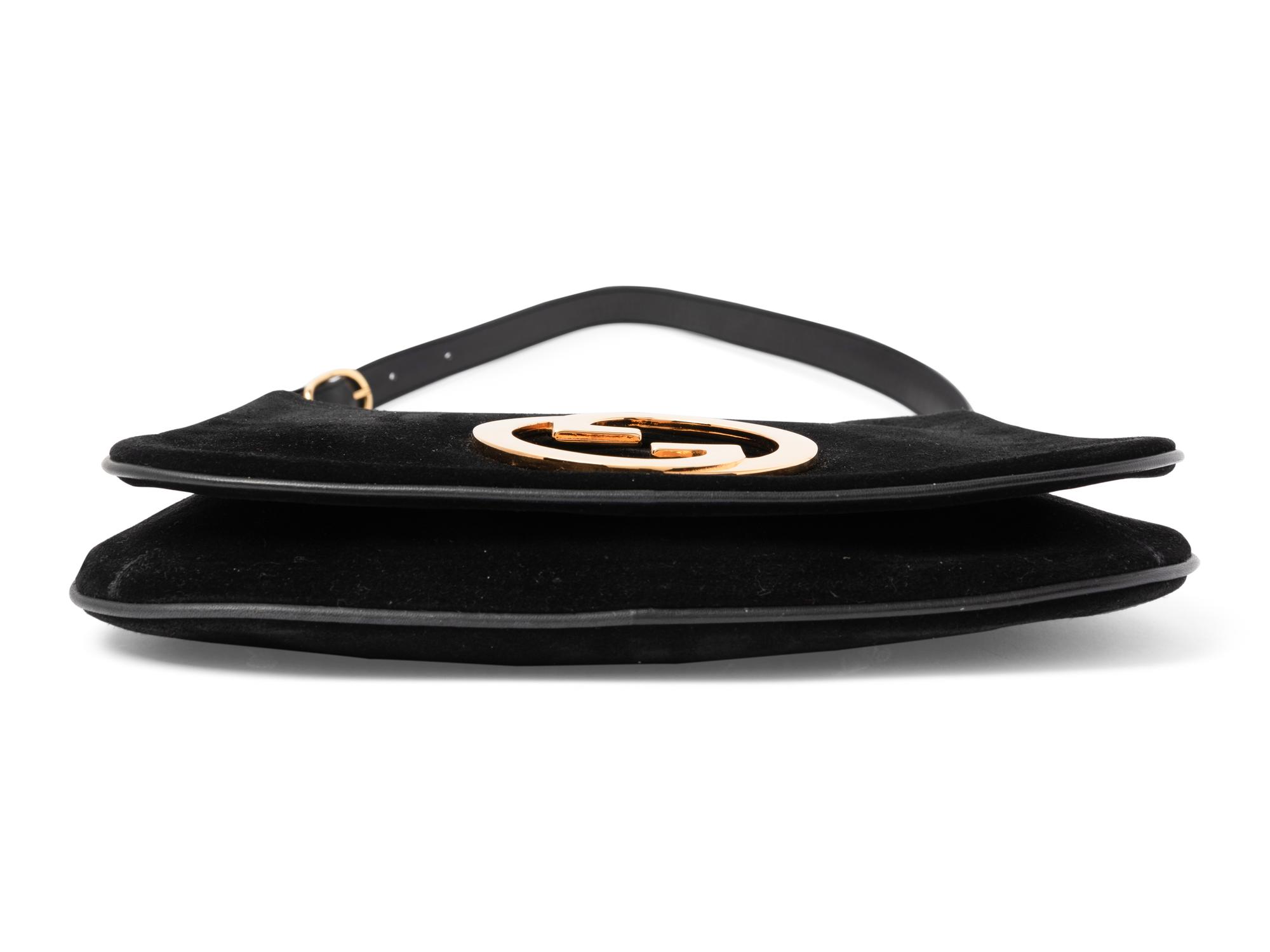 Gucci Suede Flap Bag, 1970-80s