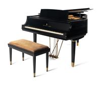 A Steinway and Sons Model M Baby Grand Piano
