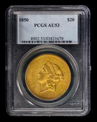 A United States 1850 Liberty Head $20 Gold Coin