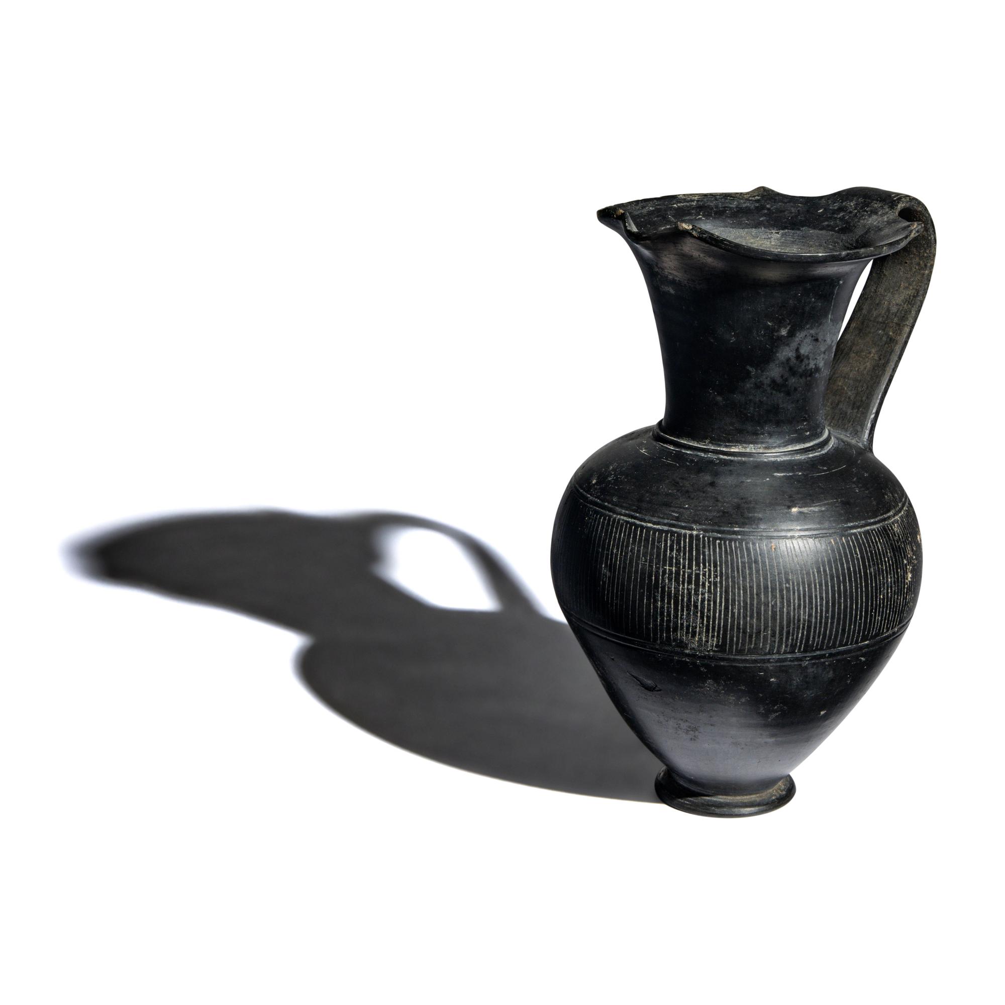 An Etruscan Bucchero Oinochoe