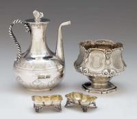 Pair of silver open salts wood & hughes (1845-1899), new york, ny
