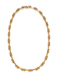 BICOLOR GOLD LINK NECKLACE