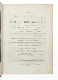 BOSWELL, James (1740-1795). The Life of Samuel Johnson . London: Henry Baldwin for Charles Dilly, 1791.