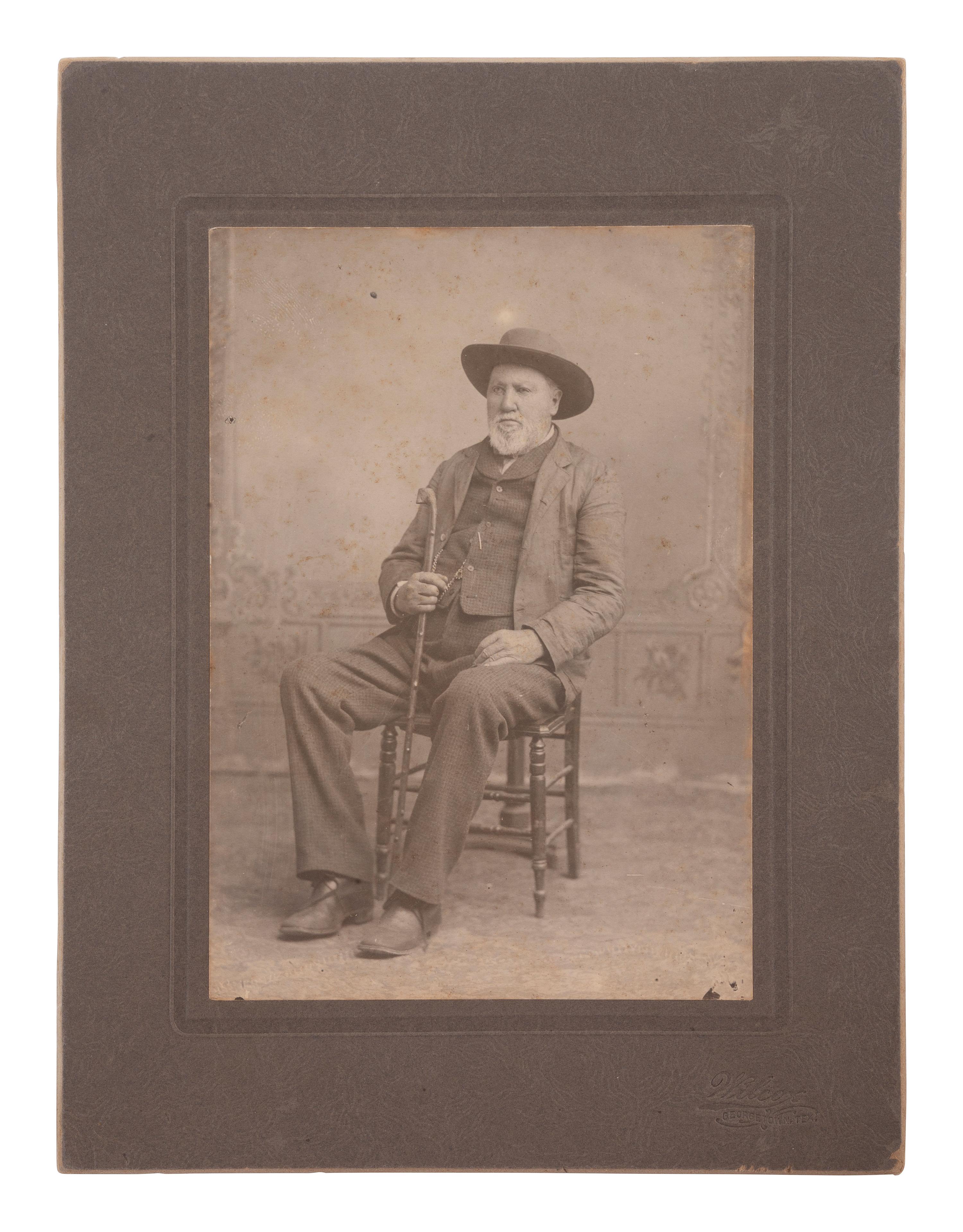 [TEXAS]. 6 photographs and documents related to military subjects in early Texas state history.