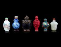 Six Chinese Snuff Bottles