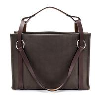 An Hermes Vert de Gris Canvas and Ebene Vache Cabalicol Tote, 15.5" x 11.5" x 6.5".