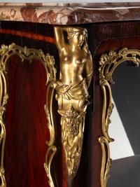 A Louis XV Style Gilt Bronze Mounted Kingwood Bookcase