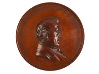 [BUCHANAN, James (1791-1868)]. Bronze Japanese Embassy medal in original presentation box. 1860.