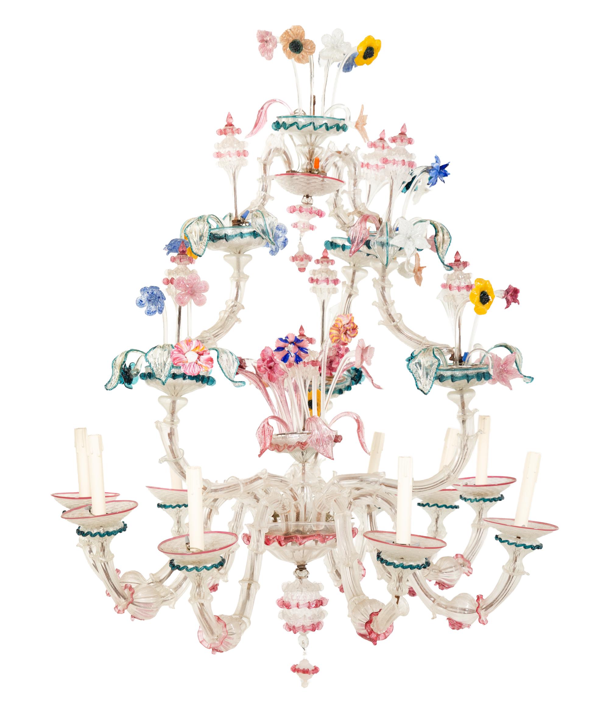 A Murano Glass Chandelier