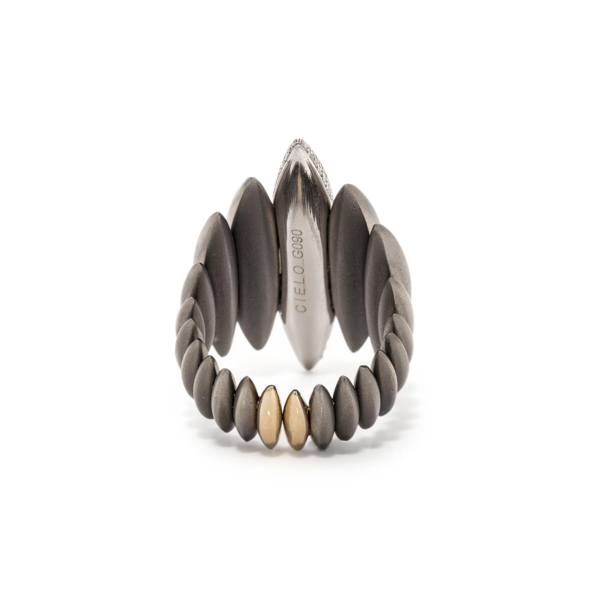 MATTIA CIELO, DIAMOND 'GHIACCIO' RING