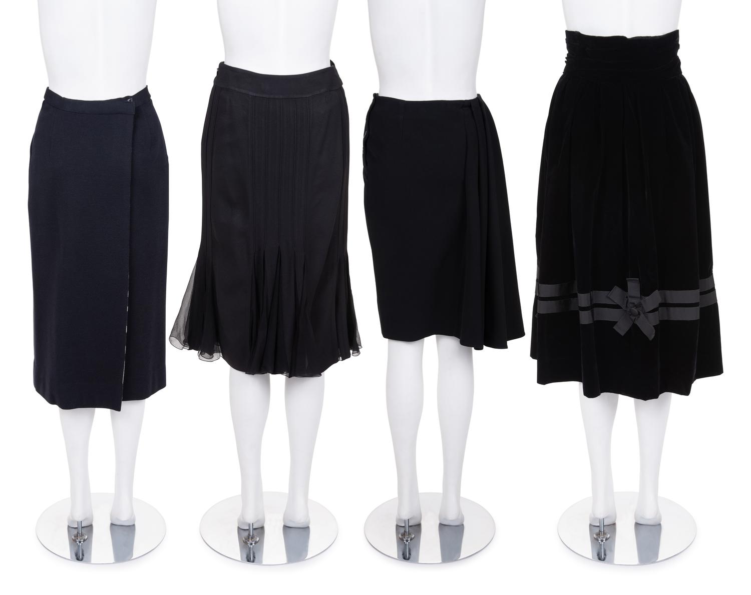 Four Christian Dior Skirts, 1960-2000s