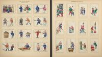 A Rare Album of 635 Chinese Export Miniature Pith Paintings, Second Half 19th Century 清晚期 外銷中國風情通草畫冊（通草畫共計635幅）