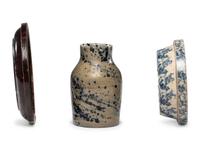 Five Glazed Pottery Table Articles