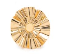 A Retro Yellow Gold Circular "Reflection" Brooch, Trabert & Hoeffer-Mauboussin, 12.55 dwts.