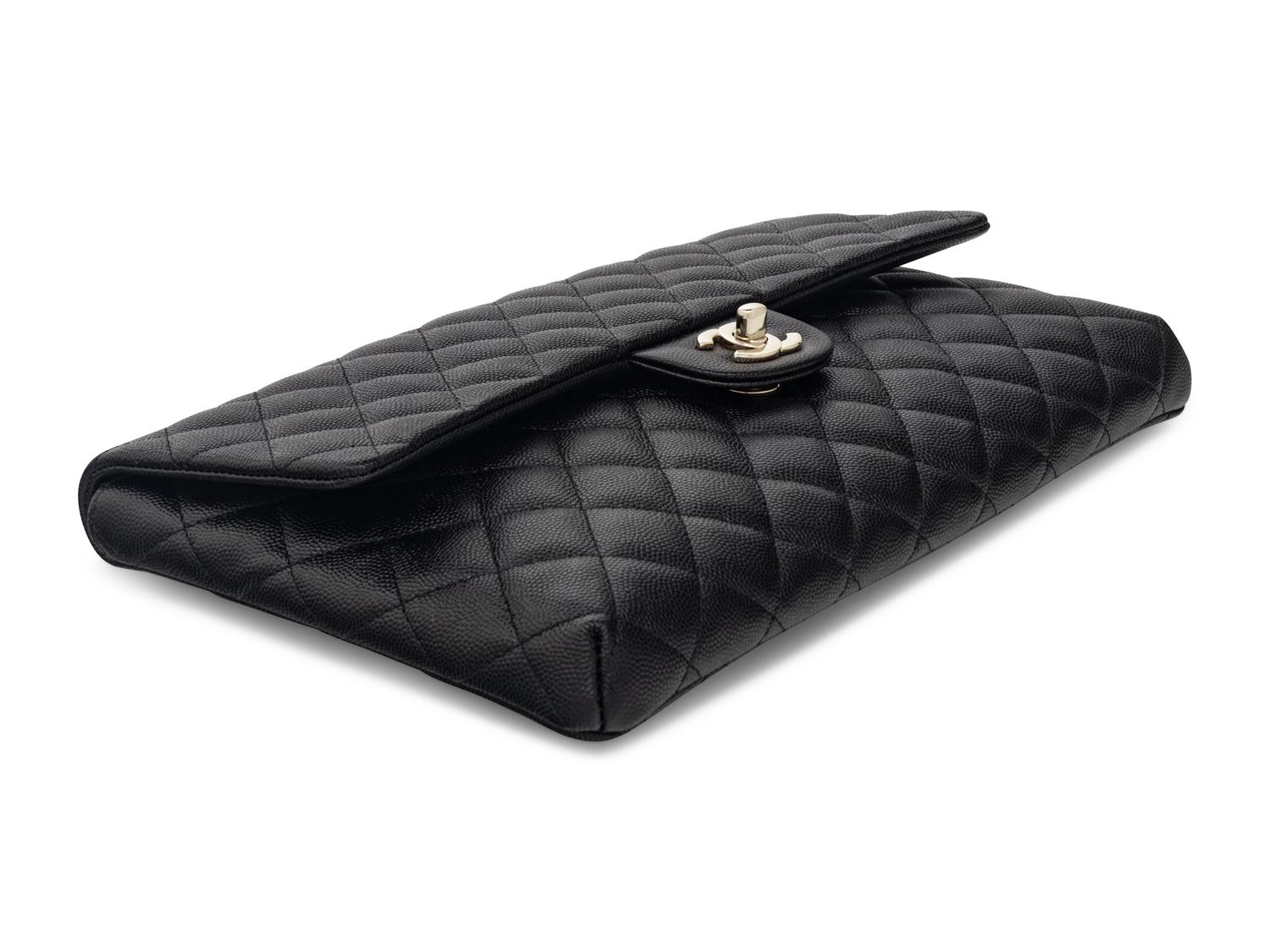 Chanel Clutch in Black Caviar Leather