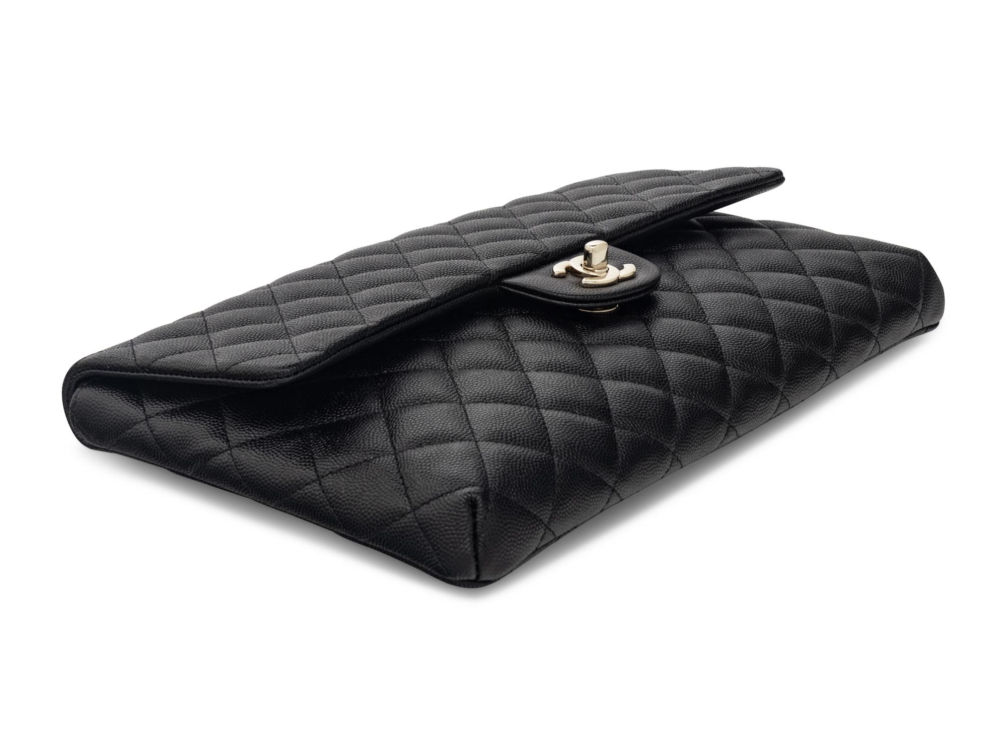 Chanel Clutch in Black Caviar Leather