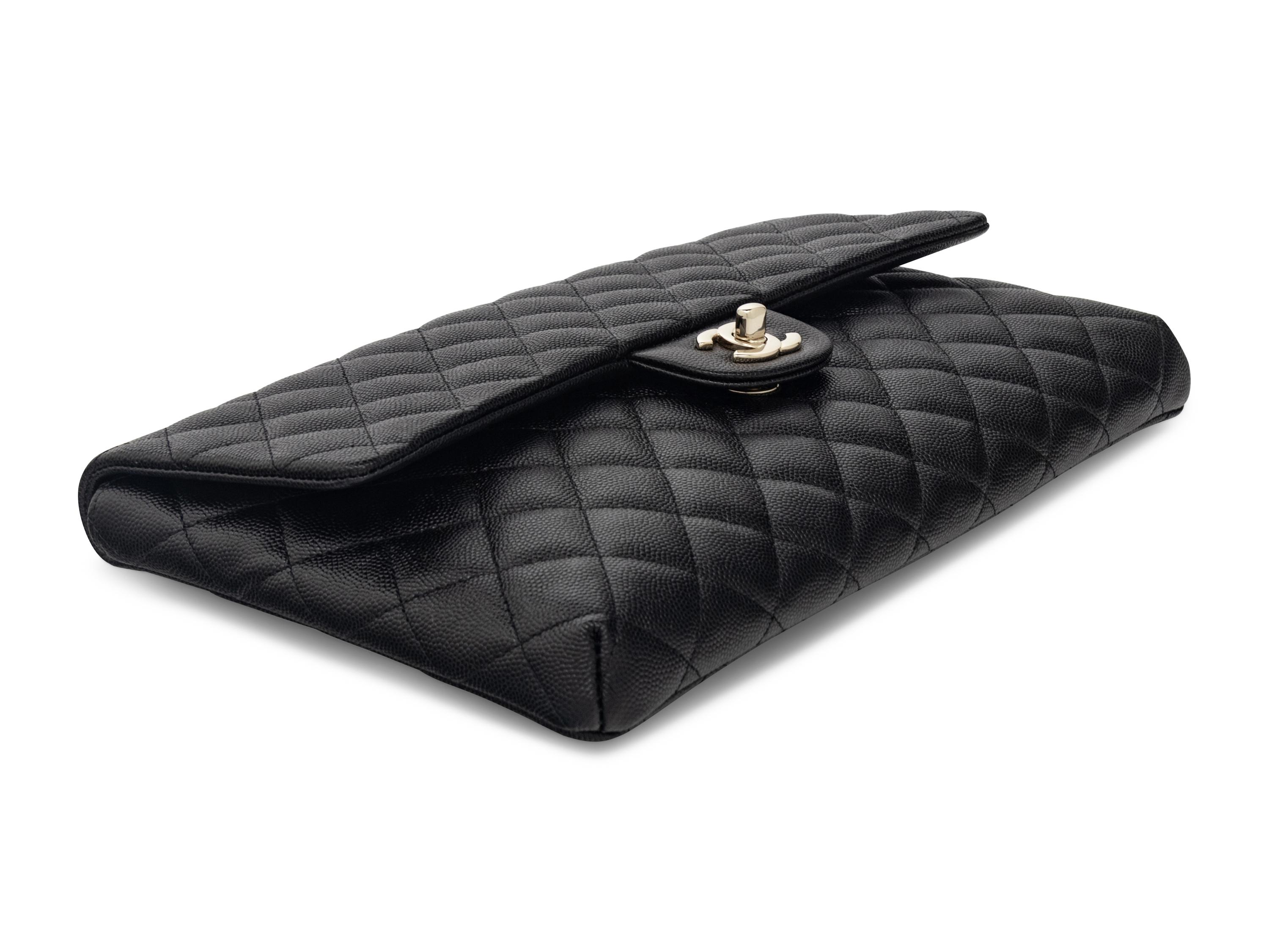 Chanel Clutch in Black Caviar Leather
