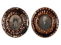A Pair of Flint Enamel Glaze Frames