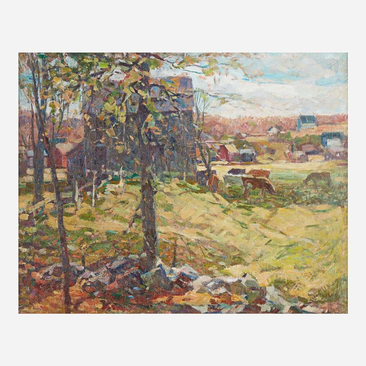 William Francis Taylor (American/Canadian, 1883–1970) Delaware River Farmhouse