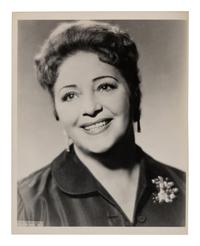[20TH-CENTURY OPERA SINGERS]. A group of 6 photographs of opera singers from the 1940s, most signed, comprising images of: